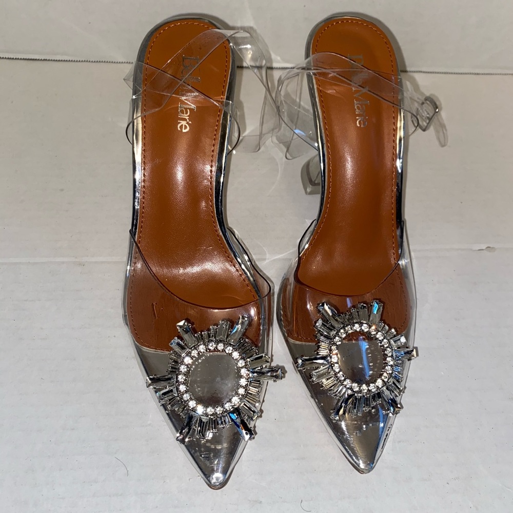 Cinderella glass slippers.
